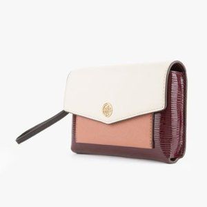 Tory Burch Robinson Mixed Materials Tech Wristlet